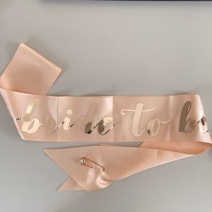 Bride to Be Sash